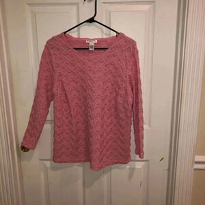 Rafael-pink long sleeve top sz 1x